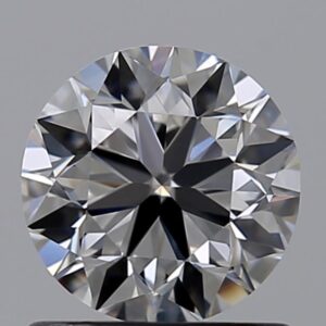Round 0.81 Carat Color F Clarity VS1 Very Good Diamond