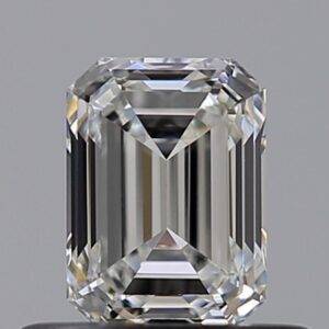 Emerald 0.51 Carat Color G Clarity VVS2 Excellent Diamond