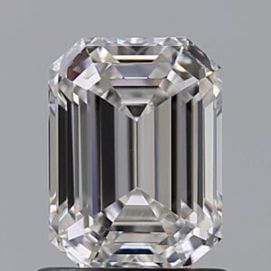 Emerald 1.05 Carat Color H Clarity VVS1 Excellent Diamond