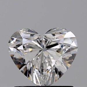 Heart 1.00 Carat Color F Clarity VVS2 Excellent Diamond