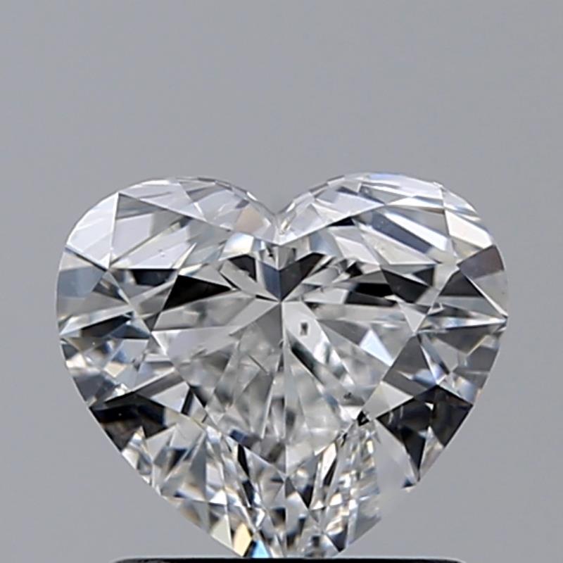 Heart 1.01 Carat Color D Clarity SI1 Very Good Diamond