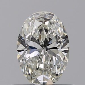 Oval 0.50 Carat Color H Clarity VVS2 Very Good Diamond