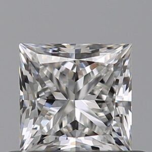 Princess 0.50 Carat Color G Clarity VVS2 Excellent Diamond