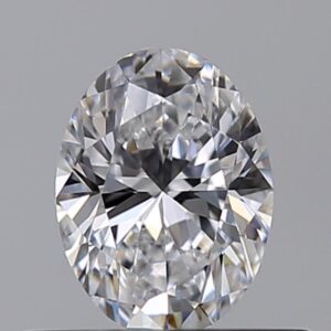 Oval 0.50 Carat Color D Clarity VVS2 Very Good Diamond