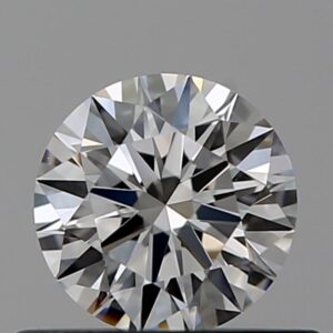 Round 0.50 Carat Color F Clarity VS1 Excellent Diamond