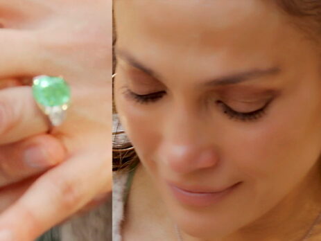 Green Diamond Engagement Ring