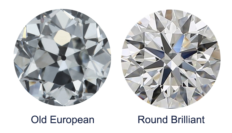 Diamond round old European cut